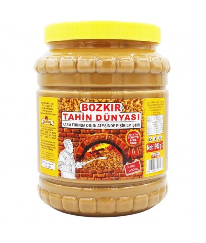 Bozkır Tahin Dünyası Kepekli Karafırın Bozkır Tahini 1900g 