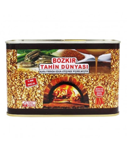 Bozkır Tahin Dünyası Kepekli Karafırın Bozkır Tahini 800g Teneke