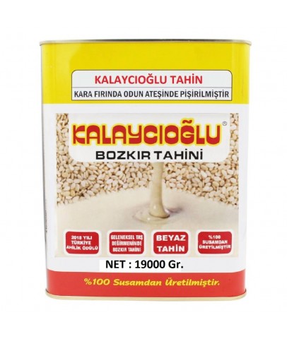 Kalaycıoğlu Beyaz Çiğ Tahin 19 Kg Teneke