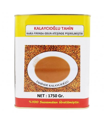 Kalaycıoğlu Kepekli Çifte Kavrulmuş Bozkır Tahini 1750g Teneke